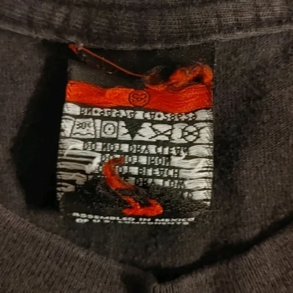 Vtg Y2K Stussy Misfits Crimson Ghost Print T-Shirt Size (L) - Picture 5 of 6